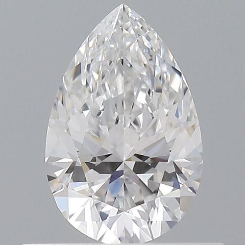 0.57 carat D-VVS2 Natūralus Pear Deimantas (1)