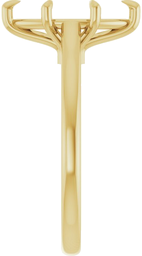 Sužadėtuvių Žiedas „Claw-Pong“ 14k yellow gold Marquise 12mm x 6mm (4)