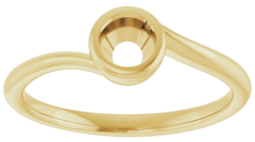 Sužadėtuvių Žiedas „Bezel-Set Solitaire“ 14k yellow gold Round 5.2mm (3)