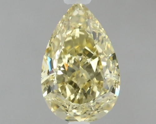 0.52 carat Faint Yellow-VS1 Natūralus Pear Deimantas (1)