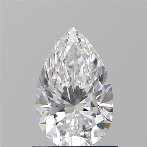 0.9 carat D-VS1 Natūralus Pear Deimantas (1)