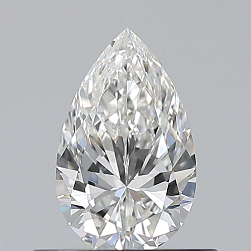 0.5 carat F-IF Natūralus Pear Deimantas (1)