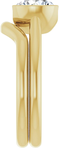 14K Yellow 7.4 mm Round Solitaire Engagement Ring Mounting (9)