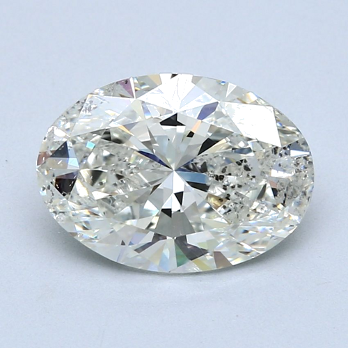 3.01 carat J-SI2 Natūralus Oval Deimantas (1)