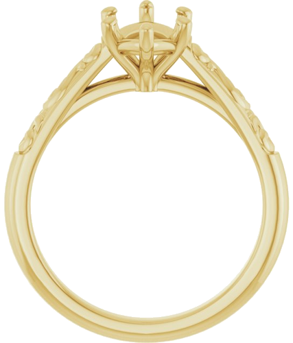 Sužadėtuvių Žiedas „Solitaire“ 585 Geltonojo Aukso Marquise 12mm x 6mm (2)