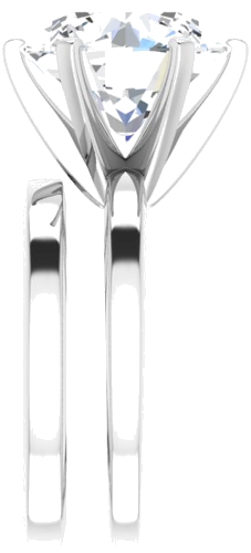 Sužadėtuvių Žiedas „Solitaire“ 950 Platinos Round 12mm (9)