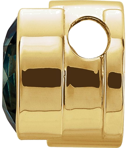 Pakabukas „Round Half-Bezel Slide“ 14k yellow gold Round 3.4mm (4)