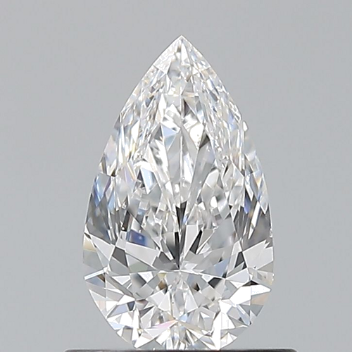 0.7 carat D-VS2 Natūralus Pear Deimantas (1)