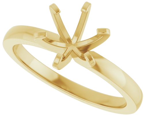 Sužadėtuvių Žiedas „Claw-Prong Solitaire“ 14k yellow gold Round 7mm (5)