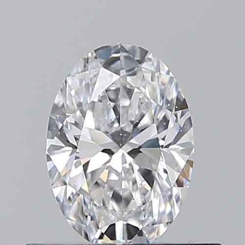 0.52 carat D-SI1 Natūralus Oval Deimantas (1)