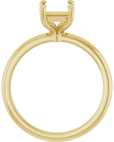 Sužadėtuvių Žiedas „Claw-Prong“ 10k yellow gold Emerald 8mm x 6mm (2)