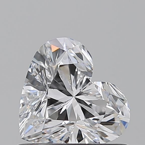 0.7 carat D-VS2 Natūralus Heart Deimantas (1)