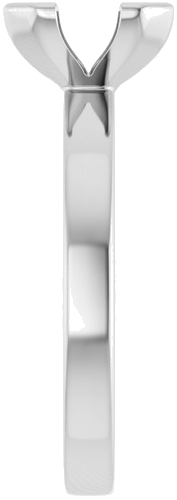 Sužadėtuvių Žiedas „Half-Bezel Solitaire“ 950 Platinos Emerald 9mm x 7mm (4)
