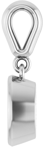 Pakabukas „Bezel-Set“ 585 Baltojo Aukso Oval 7mm x 5mm (3)