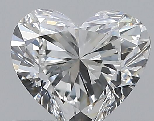 0.38 carat F-VVS2 Natūralus Heart Deimantas (1)