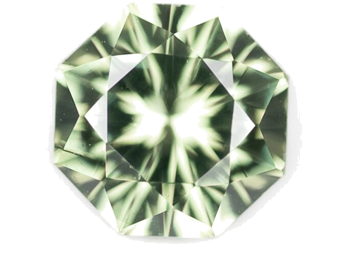 0.5 carat GREEN Octagonal Safyras (1)