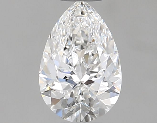 0.54 carat F-VVS2 Natūralus Pear Deimantas (1)
