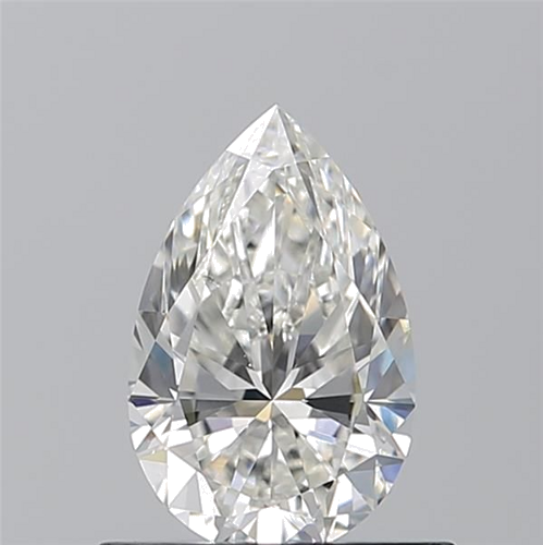 0.7 carat H-SI1 Natūralus Pear Deimantas (1)