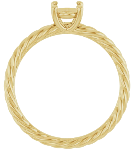 Sužadėtuvių Žiedas „Solitaire“ 585 Geltonojo Aukso Oval 7mm x 5mm (2)