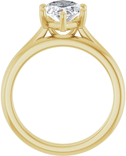 Sužadėtuvių Žiedas 14k yellow gold Marquise 14mm x 7mm (7)