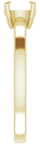 Sužadėtuvių Žiedas „Solitaire“ 585 Geltonojo Aukso Round 5.5mm (4)