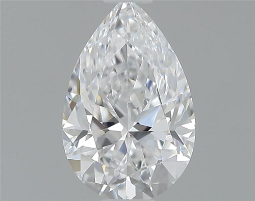 0.52 carat D-VVS2 Natūralus Pear Deimantas (1)