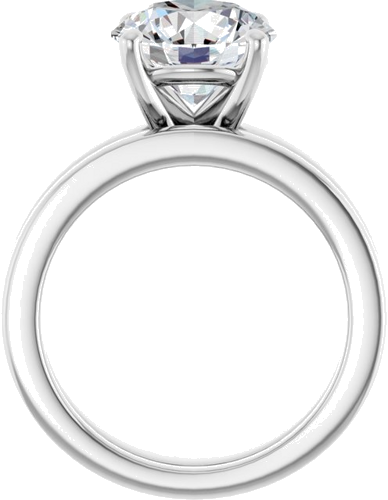 Sužadėtuvių Žiedas 14k white gold Round 9.4mm (7)