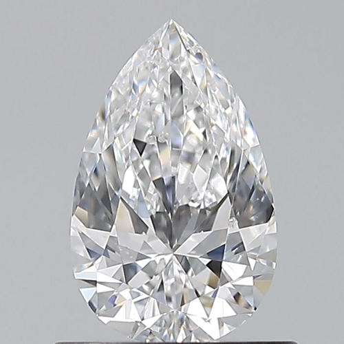0.7 carat D-SI1 Natūralus Pear Deimantas (1)