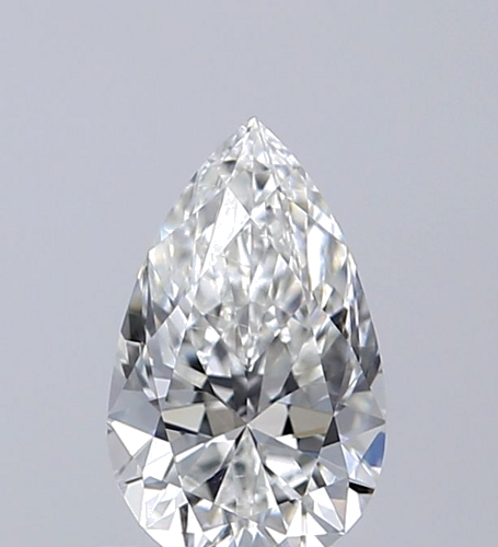 0.64 carat H-SI1 Natūralus Pear Deimantas (1)