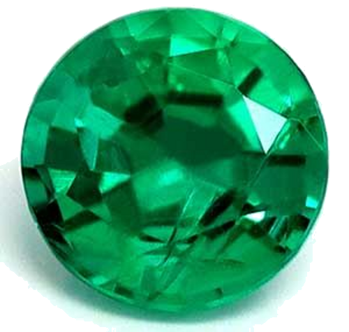 0.51 carat GREEN Round Smaragdas (1)