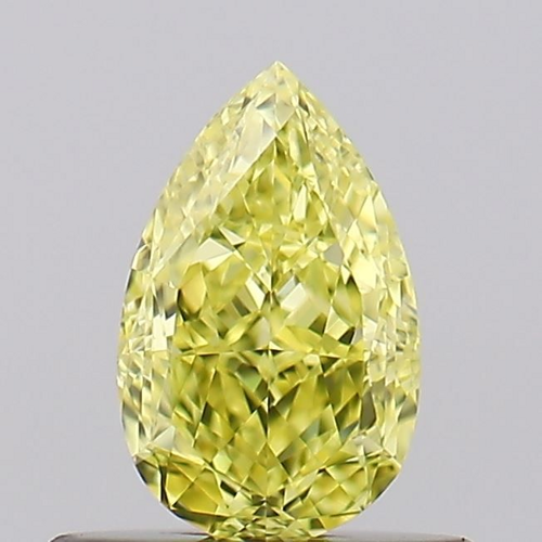 0.55 carat Fancy Intense Yellow-VS1 Natūralus Pear Deimantas (1)