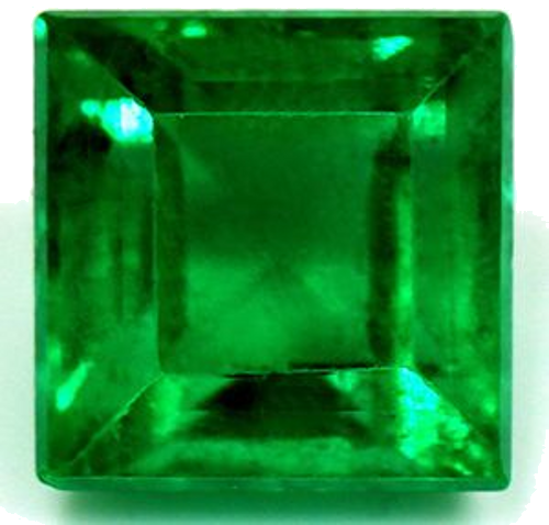 0.85 carat GREEN Square Smaragdas (1)