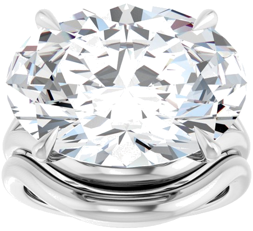 Sužadėtuvių Žiedas „Claw-Prong Solitaire“ 925 Sidabro Oval 18mm x 13mm (8)