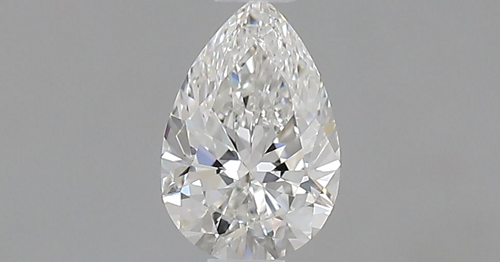 0.5 carat G-VVS2 Natūralus Pear Deimantas (1)