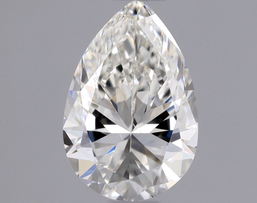 0.5 carat G-VS2 Natūralus Pear Deimantas (1)