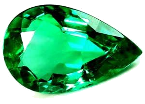 0.67 carat GREEN Pear Smaragdas (1)