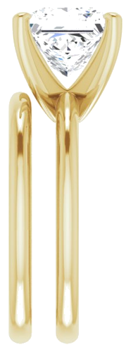 Sužadėtuvių Žiedas „Solitaire“ 585 Geltonojo Aukso Square 8mm (9)