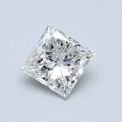 0.46 carat F-SI2 Natūralus Princess Deimantas (1)