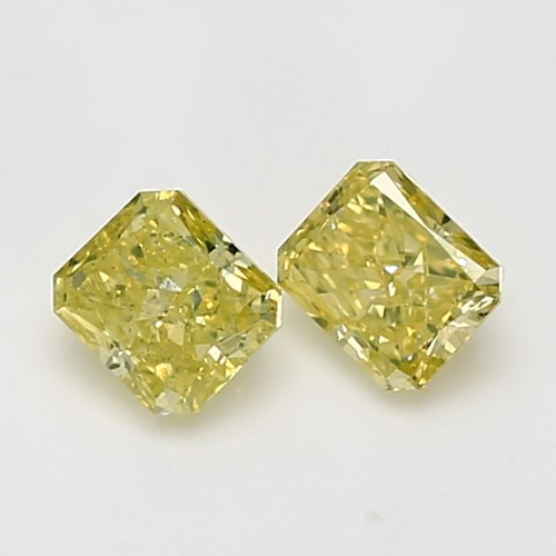 0.4 carat Fancy Intense Greenish Yellow-SI1 Natūralus Radiant Deimantas (1)