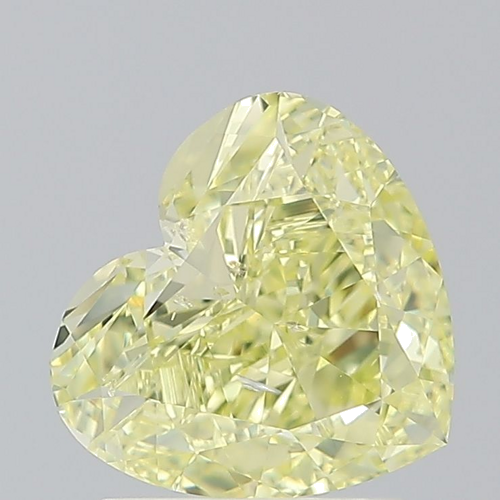 2.01 carat Fancy Yellow-SI2 Natūralus Heart Deimantas (1)