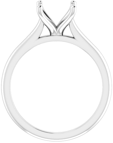 Sužadėtuvių Žiedas „Solitaire“ 585 Baltojo Aukso Square 6mm (2)