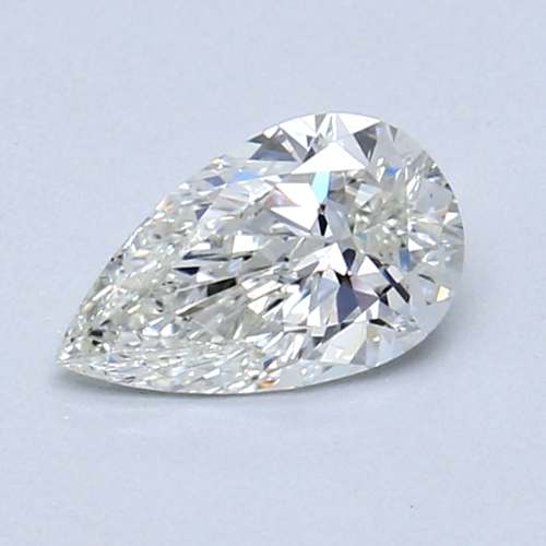 0.6 carat G-SI1 Natūralus Pear Deimantas (1)