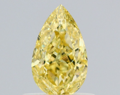 0.6 carat Fancy Intense Yellow-VS1 Natūralus Pear Deimantas (1)