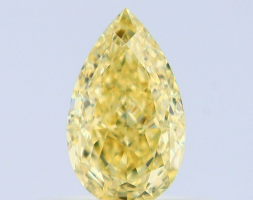 0.51 carat Fancy Intense Yellow-VS2 Natūralus Pear Deimantas (1)