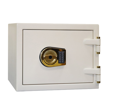 Burglar-proof and fireproof safe class I safe with e-lock F30 CLI 35E CREAM GOLD (49 kg) (1)