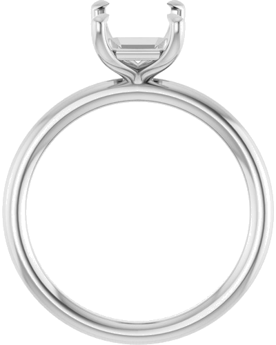 Sužadėtuvių Žiedas „Claw-Prong Solitaire“ 10k white gold Emerald 8.5mm x 6.5mm (2)