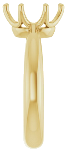 Sužadėtuvių Žiedas „Solitaire Crown-Inspired“ 14k yellow gold Oval 9mm x 7mm (4)