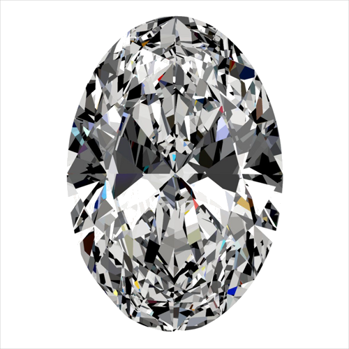 0.33 carat D-VS1 Natūralus Oval Deimantas (1)