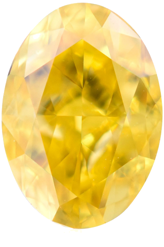 0.45 carat Fancy Vivid  Yellow-VVS1 Natūralus Oval Deimantas (1)