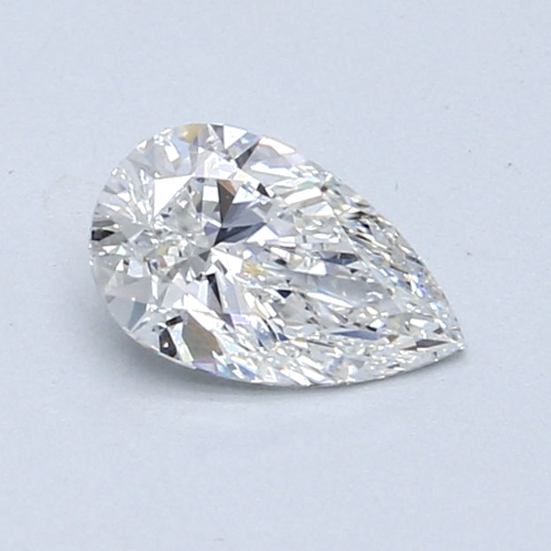 0.65 carat F-SI1 Natūralus Pear Deimantas (1)